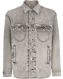 Dolce & Gabbana distressed denim shirt jacket - Grey