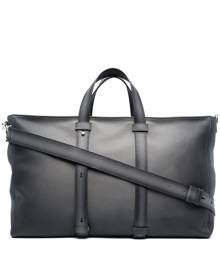 Orciani logo-lettering leather tote bag - Grey