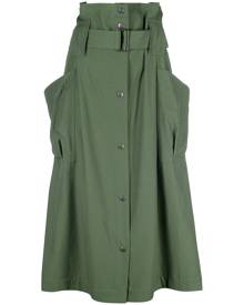 Kenzo high-waist belted midi skirt - Green