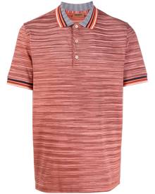 Missoni geometric-print cotton polo shirt - Red