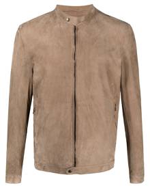 Salvatore Santoro zipped bomber jacket - Neutrals