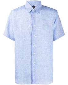 Billionaire crest embroidery shirt - Blue