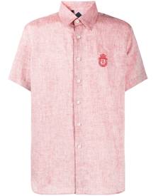 Billionaire crest embroidery shirt - Red