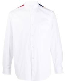 Comme Des Garçons Shirt patchwork-detail shirt - White