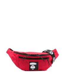 AAPE BY *A BATHING APE® logo-patch belt bag - Red