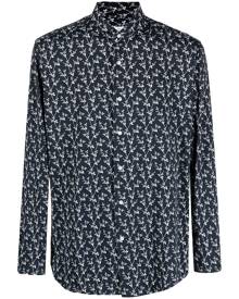 Orian all-over floral print shirt - Black