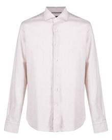 orian vintage linen-cotton blend shirt - Neutrals