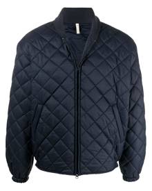 Sunflower diamond-quilted bomber jacket - Blue