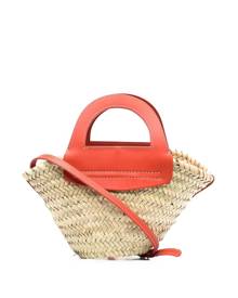 Hereu small straw tote bag - Neutrals