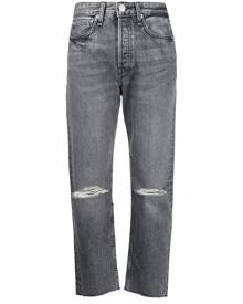 Rag & Bone distressed cropped jeans - Grey