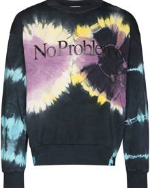 Aries No Problemo tie-dye sweatshirt - Blue