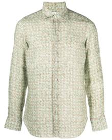 Finamore 1925 Napoli all-over print shirt - Green