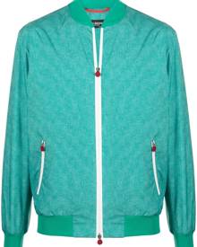 Kiton zip-up bomber jacket - Green