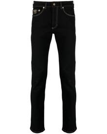 Versace Jeans Couture V-Emblem mid-rise skinny jeans - Black