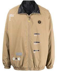 AAPE BY *A BATHING APE® reversible graphic-print bomber jacket - Brown