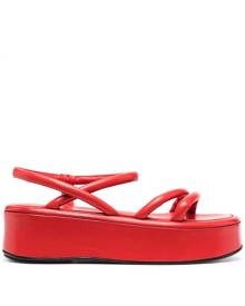 Officine Creative padded platform sandals - Red