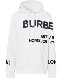 Burberry Horseferry-print hoodie - White