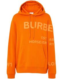 Burberry Horseferry-print cotton hoodie - Orange