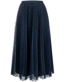 RED Valentino tulle midi skirt - Blue