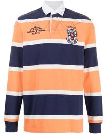 Polo Ralph Lauren block-striped long-sleeve polo shirt - Orange