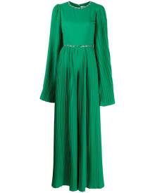 Semsem crystal-embellished pleated jumpsuit - Green