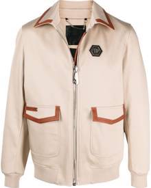 Philipp Plein military cotton shirt jacket - Neutrals