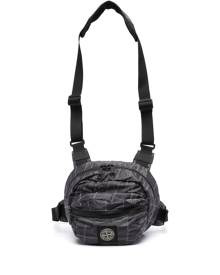 Stone Island plaid-check print belt bag - Grey