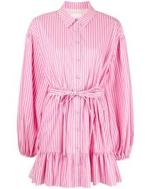 Cinq A Sept Kelly stripe print shirt dress - Pink