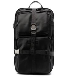 Versace motif-print buckle-fastening backpack - Black