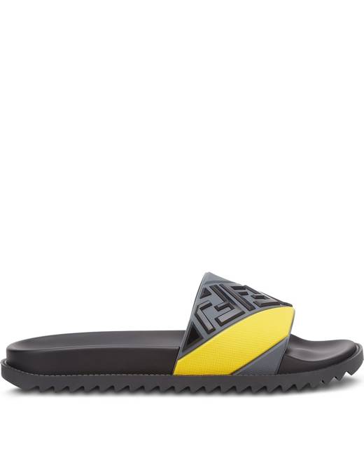 fendi suede platform thong sandals