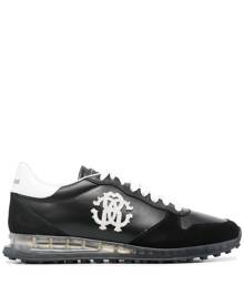 Roberto Cavalli logo-patch low-top sneakers - Black