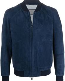 Corneliani zipped bomber jacket - Blue