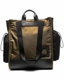 Moncler logo-patch tote bag - Green