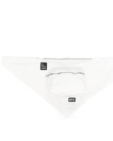 Rick Owens DRKSHDW logo-patch cotton belt bag - White