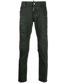 Dsquared2 ripped-finish skinny jeans - Green