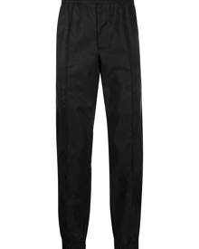 Helmut Lang logo-print tapered trousers - Black