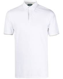 Zanone layered-cuff polo shirt - White