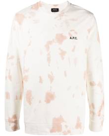 A.P.C. tie-dye print sweatshirt - Pink