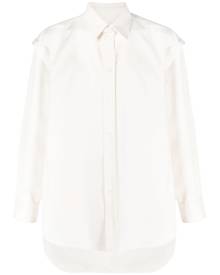 Valentino layered-detail long-sleeve shirt - Neutrals