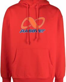 PACCBET logo-print cotton hoodie - Red