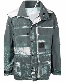 C.P. Company distressed-effect hooded jacket - Green