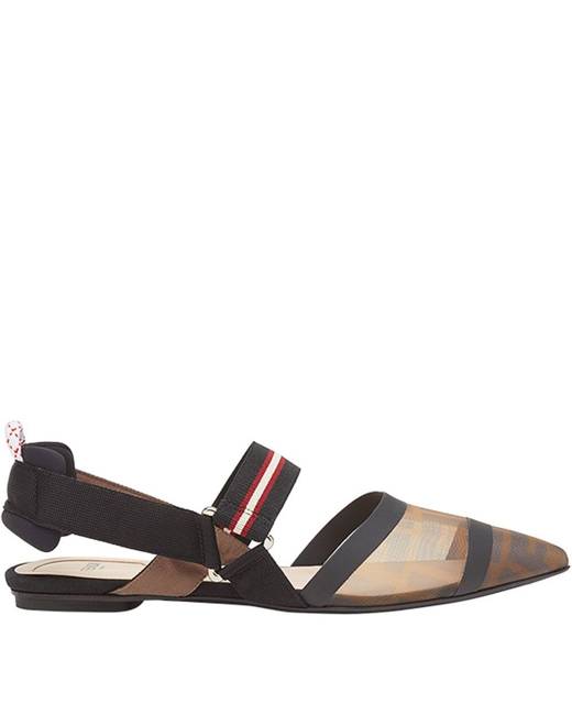 fendi pointed toe flats