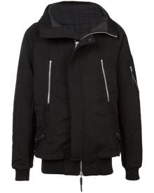 11 By Boris Bidjan Saberi zip detail hooded jacket - Black