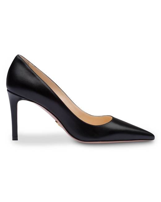 prada black patent heels