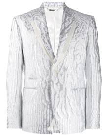Philipp Plein metallic sheen blazer - White