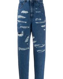 Just Cavalli wide-leg ripped jeans - Blue