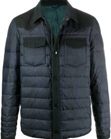 ETRO quilted bomber jacket - Blue