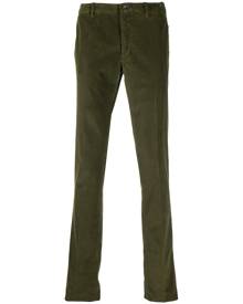 Incotex elasticated corduroy trousers - Green