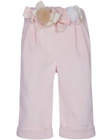 Lapin House corduroy bow-belt trousers - Pink