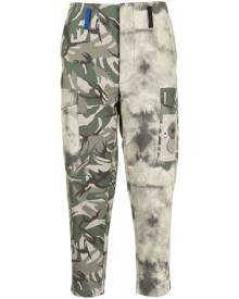 Ports V camouflage tie-dye tapered trousers - Green